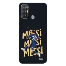 Чехлы для TECNO Pop 6 Pro (BE8) (Leo чемпион) (AlphaPrint) (Messi ПСЖ)