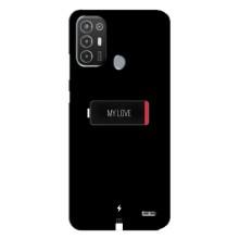 Чехлы для любимой на ТЕСNО Рop 6 Рro (BE8) (VPrint) (Love battery)