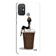 Чохли Луі Вітон для TECNO Pop 6 Pro (BE8) (AlphaPrint - LOUIS VUITTON) – кава LOUIS VUITTON