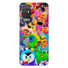 Чехлы Brawl Stars для TECNO Pop 6 Pro (BE8) (AlphaPrint) – Герої Бравл Старс