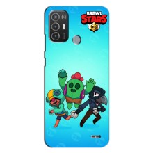 Чехлы Brawl Stars для TECNO Pop 6 Pro (BE8) (AlphaPrint) – Тріо героїв