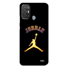 Чохли для TECNO Pop 6 Pro (BE8) - з картинкою JORDAN (AlphaPrint) (Jordan Gold)