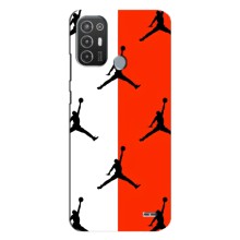 Чохли для TECNO Pop 6 Pro (BE8) - з картинкою JORDAN (AlphaPrint) (Лого Джордан)