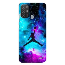 Чохли для TECNO Pop 6 Pro (BE8) - з картинкою JORDAN (AlphaPrint) (Яскравий Джордан)