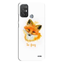 Чохли з картинкою Лисичка для TECNO Pop 6 Pro (BE8) (VPrint) (Дівчинка Лиса)