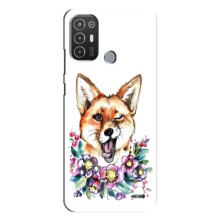 Чохли з картинкою Лисичка для TECNO Pop 6 Pro (BE8) (VPrint) (Весела лисичка)