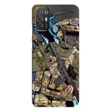 Чехлы с картинкой ЗСУ для TECNO Pop 6 Pro (BE8) (AlphaPrint) (Воїн ЗСУ)