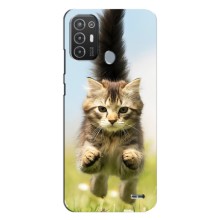 Чохли з Котиками для TECNO Pop 6 Pro (BE8) (VPrint) (Прижок кота)