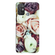 Чохли з принтом Троянд для TECNO Pop 6 Pro (BE8) (Букет Троянд)