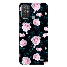 Чохли з принтом Троянд для TECNO Pop 6 Pro (BE8) (Чайні троянди)