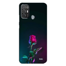 Чохли з принтом Троянд для TECNO Pop 6 Pro (BE8) (Нічна троянда)