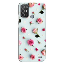 Чохли з принтом Троянд для TECNO Pop 6 Pro (BE8) (Різні квіти)