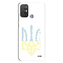 Чохли для TECNO Pop 6 Pro (BE8) Укр. Символіка (AlphaPrint) – Герб з букв