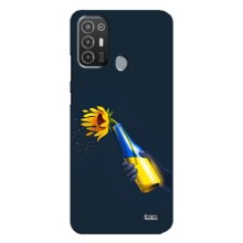 Чехол для Патриота Украины TECNO Pop 6 Pro (BE8) - (AlphaPrint) – Коктейль молотова