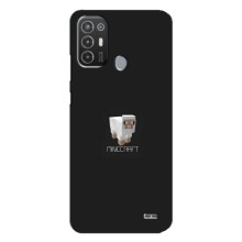 Чохол Майнкрафт на TECNO Pop 6 Pro (BE8) (AlphaPrint) Minecraft (Овечка Майнкрафт)