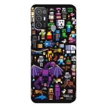 Чохол майнкрафт для TECNO Pop 6 Pro (BE8) – Усі персонажі
