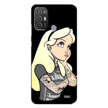 Чохол з друком для TECNO Pop 6 Pro (BE8) - (Мода) (AlphaPrint) (Дівчина в тату)