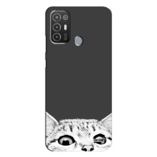 Чохол на ТЕСNО Рop 6 Рro (BE8) з Котиками (VPrint) (Виглядає котик)