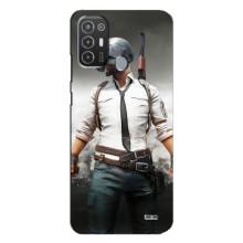Силиконовый чехол с картинкой "Герой Pubg" на TECNO Pop 6 Pro (BE8) – Пабг