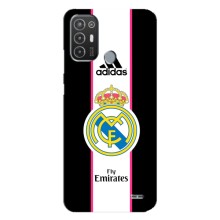 Чехол для TECNO Pop 6 Pro (BE8) с принтом – Лого Real Madrid