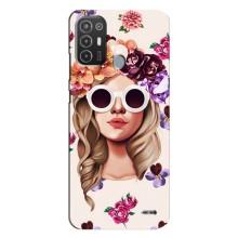 Чохол з картинкою Модні Дівчата TECNO Pop 6 Pro (BE8) (Дівчина в окулярах)