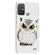 Чохол з пташками на TECNO Pop 6 Pro (BE8) (VPrint) (Мила Сова)