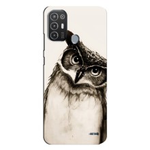 Чохол з пташками на TECNO Pop 6 Pro (BE8) (VPrint) (Сова)