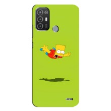 Чjхол з Сімпсонами для TECNO Pop 6 Pro (BE8) (VPrint) (Барт Сімпсон)