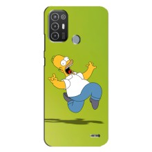 Чjхол з Сімпсонами для TECNO Pop 6 Pro (BE8) (VPrint) (Гомер Сімпсон)
