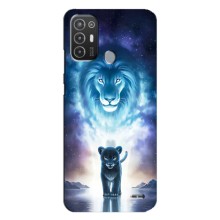 Чохол з картинкою ЛЕВ для TECNO Pop 6 Pro (BE8) (VPrint) (Маленький лев)