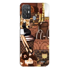 Чехол Стиль Louis Vuitton на TECNO Pop 6 Pro (BE8) (Мода Луи Виттон)