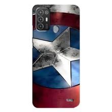 Чехол с Щитом Капитана Америки на TECNO Pop 6 Pro (BE8) – Щит Капитана Америки