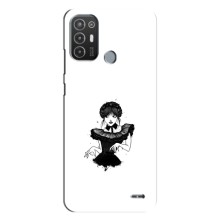 Чохли Венсдей на TECNO Pop 6 Pro (BE8) Уенсдей (AlphaPrint) (танець Венздей)