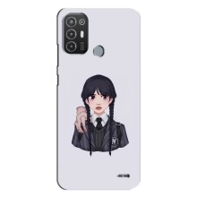 Чохли Венсдей на TECNO Pop 6 Pro (BE8) Уенсдей (AlphaPrint) (Венздей і Річ)