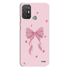 Чехол банты для TECNO Pop 6 Pro (BE8) – Бант на розовом