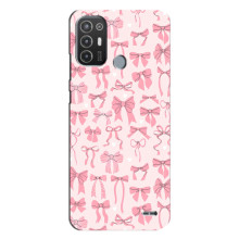 Чехол банты для TECNO Pop 6 Pro (BE8) – Фон бантики