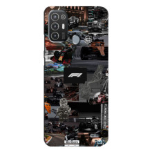 Чехол Формула1 на TECNO Pop 6 Pro (BE8) – Коллаж Ф1
