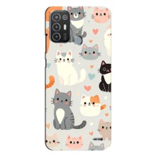 Чохол з малюнком кіт на TECNO Pop 6 Pro (BE8) (Колаж котів)