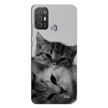 Чохол з малюнком кіт на TECNO Pop 6 Pro (BE8) (Пара котів)