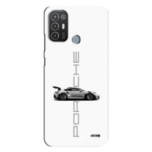 Чохол з авто Порше для TECNO Pop 6 Pro (BE8) – білий порше