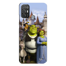 Чехол с мультфильмом Шрек на TECNO Pop 6 Pro (BE8)