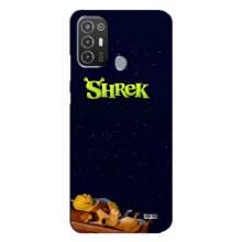 Чехол с мультфильмом Шрек на TECNO Pop 6 Pro (BE8) – Шрек лого