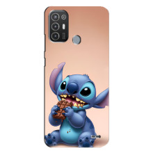 Чехол с рисунком Стич для TECNO Pop 6 Pro (BE8) – Стич с шоколадом