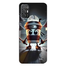 Чохол з мемом Тралалело тралала на TECNO Pop 6 Pro (BE8) (Капучіно асасіно)