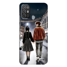 Чехол с дизайном Венздей 2 на TECNO Pop 6 Pro (BE8) – Уэнсдей и Тайлер