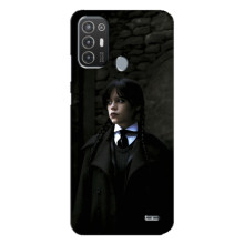 Чехол с дизайном Венздей 2 на TECNO Pop 6 Pro (BE8) – Уэнсдей в костюме