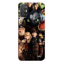 Чохол як приборкати дракона на TECNO Pop 6 Pro (BE8) (Персонажі дракона)