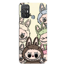 Чохол з Лабубу на TECNO Pop 6 Pro (BE8) (Колаж Лабубу)