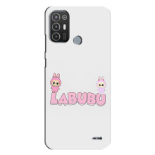 Чехол с принтом Лабубу для TECNO Pop 6 Pro (BE8) – Логотип Лабубу
