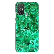 Мраморний чехол на TECNO Pop 6 Pro (BE8) (VPrint) (Салатовий Мрамор)